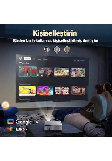 Vankyo Performance V700g Android Google Tv Hdr10+ 4k Destekli Projeksiyon Cihazı