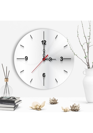 Dekoratif Farklı Tasarım Ahşap Duvar Saati - 3 Çok Renkli