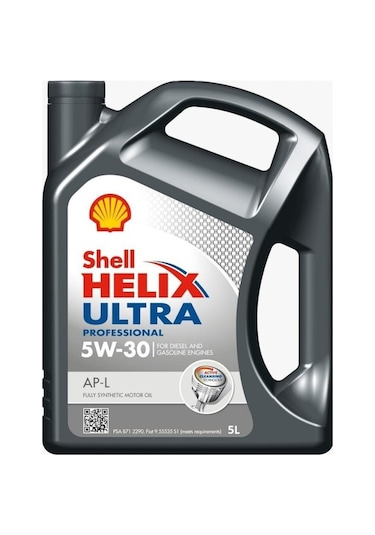 Shell Helix Ultra Ap-L 5W-30 Dpf Tam Sentetik Motor Yağı 5 L