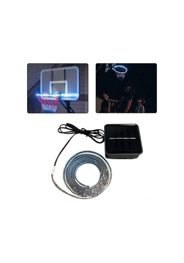 Trendooze Şerit Potası Led Led Lamba Işığı Işığı Güneş Güneş Enerjili Enerjili Çerçeve Basketbol Ge