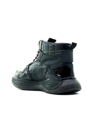 Yaşar Kaşlı Erkek Sneaker Günlük Bot 40-44 23k Ykö-18188 M Siyah Kırışık Rugan