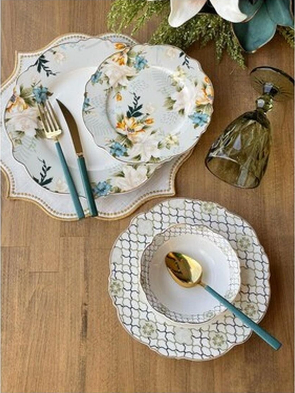 Rossev Yemek Takımı Avola 24 Parça 6 Kişilik Süt Beyazı