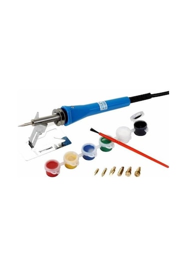 Class Zd707B Ahşap Yakma Hobi Havyası Boya Takımlı