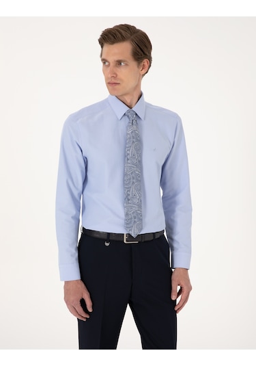 Pierre Cardin Erkek Mavi Gömlek Basic 50316742-vr036 Mavi