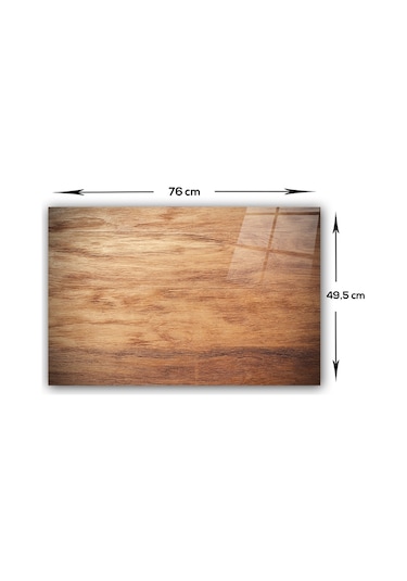 Decorita Ahşap Görünümlü | Cam Ocak Arkası Koruyucu | 49,5cmx76cm