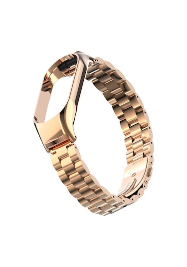 Mobilteam Xiaomi Mi Band 7 Uyumlu Krd-04 Metal Kordon-gold