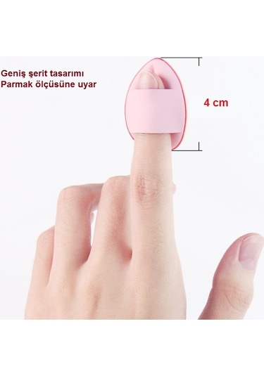 Melien Mini Üçgen Parmak Makyaj Süngeri Siyah - Yeşil 2'li