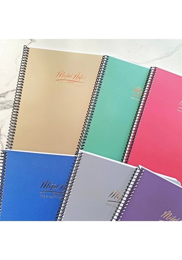 Metal Notes Spiralli Pp Kapak Defter A4 60 Yaprak Çizgili