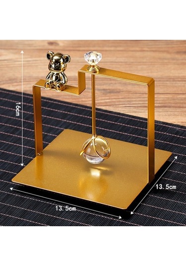 Trendooze Çiftlik Evi İçin Altın Renk Çok Amaçlı Peçetelik Oturma Odası Altın