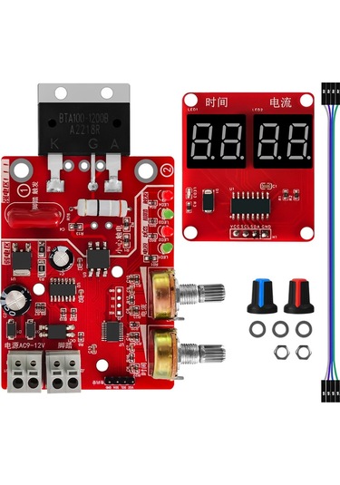 Gatherco Nokta Kaynak Makinesi Zaman Kontrol Kartı 100a Nokta Kaynak Kontrol Kartı Akım Dijital Ekran Kontrol Kartı