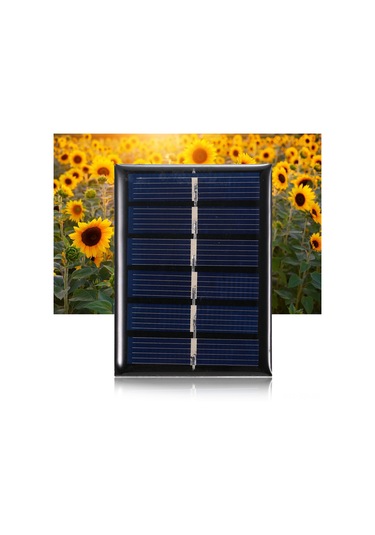 Youmex 0.3w 3v 100ma Çok Kristal Silikon Güneş Paneli, Ip65 Su Geçirmez, Dış Mekan Ve Dıy Projeleri İçin 65x48mm