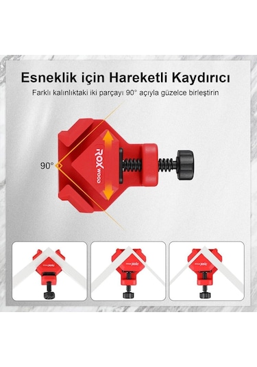 Rox Wood 0302 Köşe Ve T-tipi Bağlantı Hızlı İşkence Seti 2-26 Mm