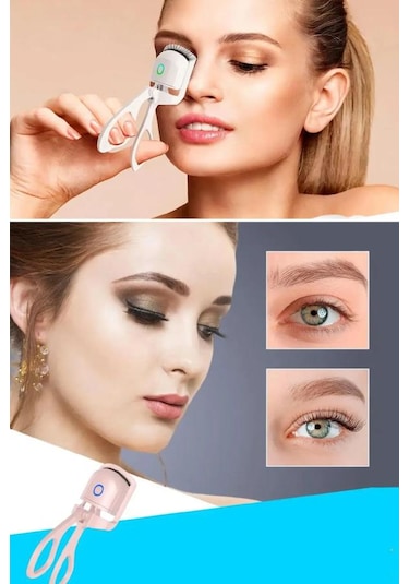 Şarjlı Isıtmalı Elektrikli Kirpik Kıvırıcı 2 Modlu Sıcak Soğuk Ki