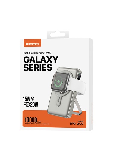 Recci RPB-W27 Galaxy Serisi Dijital 20 W 10.000 mAh Powerbank