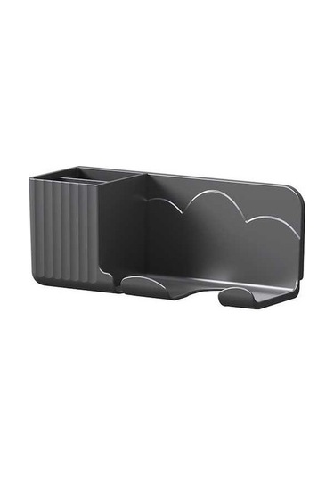 Wondernest Tutacağı, Duvara Raf, Zımbasız, Saç Kurutma Makinesi Askılık Banyo Xq Siyah