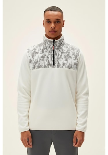 Bad Bear Erkek Marshmallow Too Much Half Zıp 25.02.12.031-c108 Beyaz