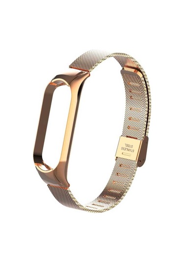 Xiaomi Mi Band 6 Uyumlu Krd-06 Metal Prl Kordon Siyah
