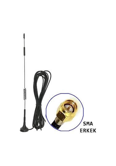 12dbi Dış Mekan Anten Sma Erkek 1.5 Metre Kablo 700Mhz - 2.7GHz Mıknatıslı Gsm Wifi SMA RF Wifi Sinyal Kuvvetlendirici Harici Anten 2G/3G/4G/GSM LTE