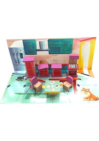 Minik Şeflerin Hayal Dünyası: Ahşap Oyuncak Minyatür Mutfak Grubu Seti