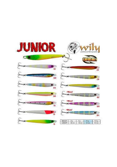 Wily Junior Jig 8.5 Gr 4.5 Cm