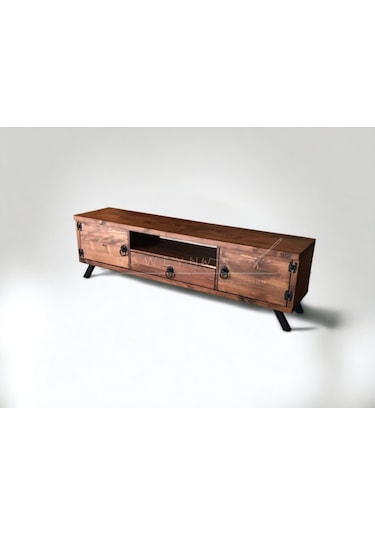 Raweyn Pearl Doğal Ahşap Tv Ünitesi - 170cm Ceviz