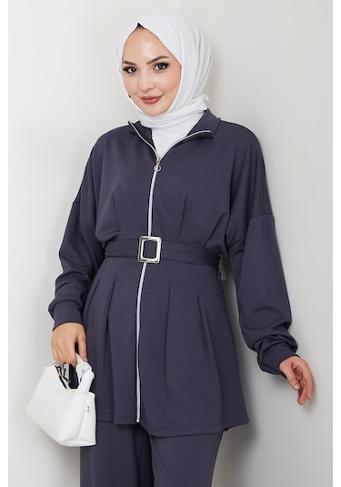 Dilsa Kemerli Oysho İkili Takım 1607 - Antrasit Antrasit