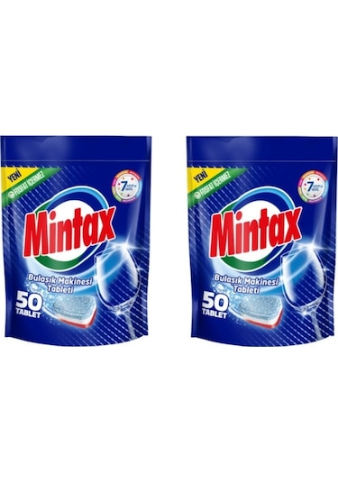 Mintax Bulaşık Makinesi Deterjanı 2 x 50 Tablet