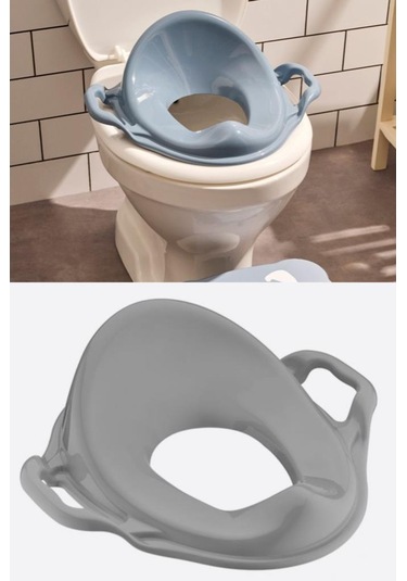 Flosoft Kulplu Klozet Kapağı Adaptörü Tuvalet Eğitimi Alıştırma Oturağı Çok Renkli