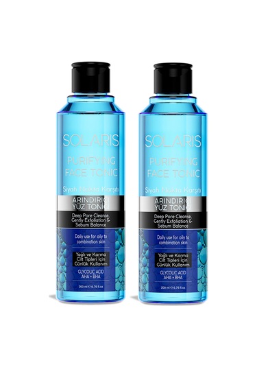 Solaris Arındırıcı Yüz Temizleme Toniği 2 x 200 ML