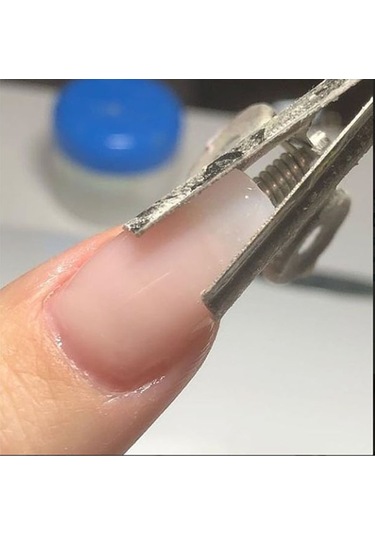 Qingmipy Stainless Steel Tırnak Uzatma Klipsleri - Akıllı Tutucu Manikür Aletleri Seti 6 Adet - Gümüş