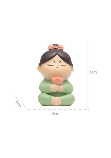 Opulentliving Suntek Reçine Kız Heykeli, Ev Dekorasyonu, Küçük, Ofis Ve Araba İçin Küçük