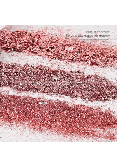 Qingmipy Kuru Gül Desenli Karışık Büyük Ve Küçük Pullu Şık Tırnak Dekoru