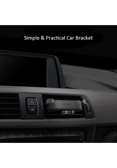 Xiyyadms Siyah Araç Telefon Tutucu - Silikon Yastık, Çok Açı Döner, 4.0-6.5 İnç Telefonlar İçin, Kaymazsız Sabit, Kolay Kurulum