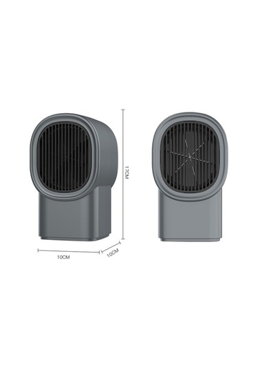 Dm Ev Isıtıcı Yurt Küçük Sessiz Sıcak Hava Üfleyici Taşınabilir Kırmızı