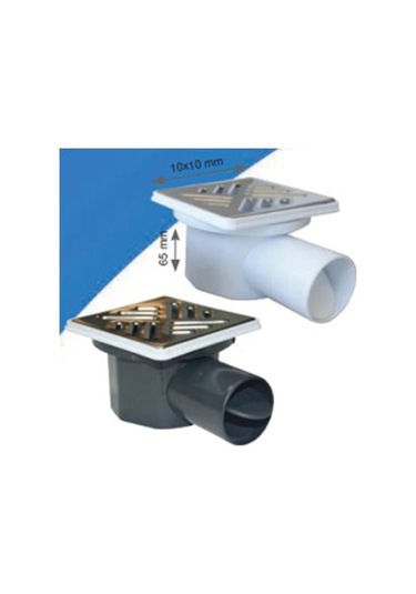 Paslanmaz 10x10 Çekvalfli Yer Süzgeci