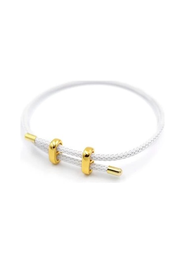 Hasır Bileklik - Beyaz Çok Renkli