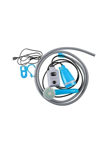 Tongxida Bosphorusboutique Taşınabilir Şarj Pompası, Kamp İçin Mavi Şarjlı Duş Mavi