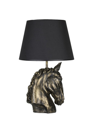 Qdec Modern Dizayn At Abajur Gold Siyah Diğer