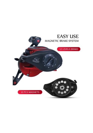 Artfulabode Yüksek Rulmanlı Oranı Makarası Makarası Hız Dişli Bilya Balıkçı Balıkçı Baitcasting Baitcaster Baitcast Aksesuarı 8.1:1 19+1 Bd