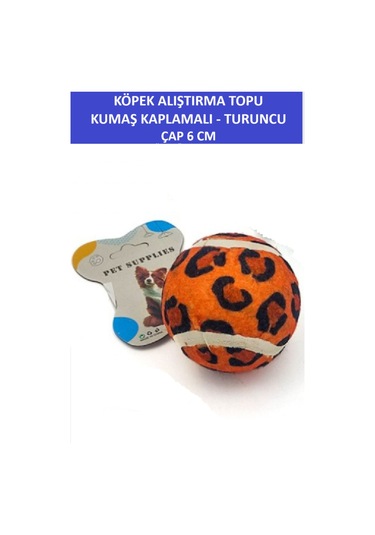 Zetconcept Kumaş Kaplamalı Köpek Alıştırma Topu 6 Cm Çap Dayanıklı - Tenis Topu Sertliğinde