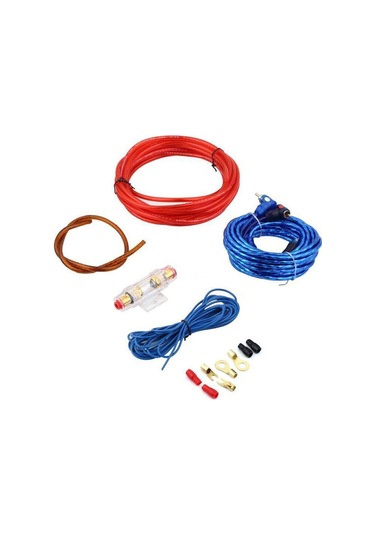 Dianziye Araç Ses Sistemi Montaj Seti: 8ga Güç Kablosu, Ses Kablosu Ve Kontrol Kablosu - Metal+pvc Malzeme