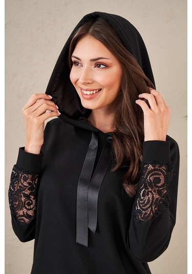 Pjs 23573 Kadın Kapüşonlu Eşofman Takım 001