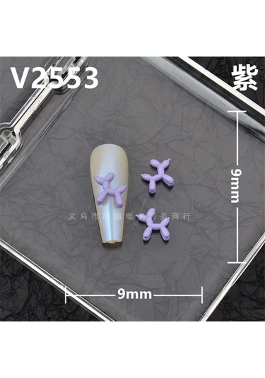 10 Adet Sevimli Alaşım Köpek Tırnak Uğurlu Takı 3d Kawaii Punk Köpek Tırnak Sanat Dekorasyon Malzemeleri Parçaları Dıy Çok Renkli Çivi Aksesuarları Koyu Gri