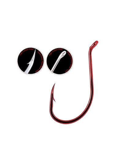 Shogun 9950 Octopus Beak Red Büyük Beden Olta İğnesi No:4/0 - Standart