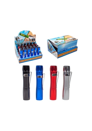 POWERMASTER MSX-509 POWER LEDLİ 1*AA PİLLİ EL FENERİ (KARIŞIK REN Mavi