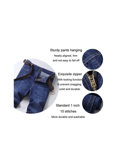 Sones Erkek İş Günlük Giyim Pantolon Streç Bol Düz Paça Pantolon Siyah