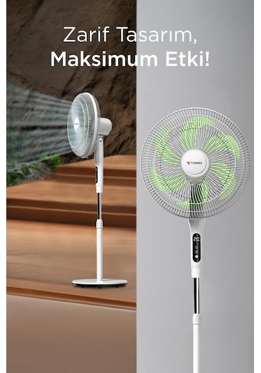 Torima SF-05 Ayaklı 50 W 6 Pervaneli 16'' Kumandalı Diğital Ekranlı Vantilatör