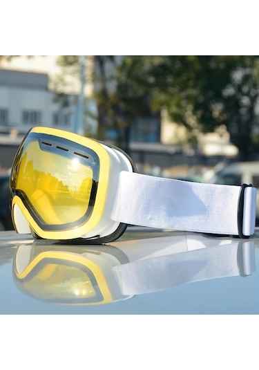 Willowhaven 2023 En Yeni Blue Çift Katmanlı Anti-fog Lensli Kayak Gözlüğü