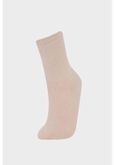 Defacto Kız Çocuk 3lü Pamuklu Uzun Çorap F7212a8nskr1 ÇoK Renkli