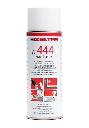 İzeltaş W444T Çok Amaçlı Yağlama Pas Sökücü Multi Sprey 400 ML